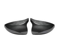 Door Mirror Cover Caps For A3 S3 8V RS3 2014 2015 2016 2017 2018 2019 2020 Horn Shape Rear View Door Wing Side Mirror Cover Caps Shell Case(Carbon Look)