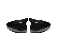 Door Mirror Cover Caps For A3 S3 8V RS3 2014 2015 2016 2017 2018 2019 2020 Horn Shape Rear View Door Wing Side Mirror Cover Caps Shell Case Side Mirror Caps(Gloss black)