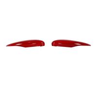 Door Mirror Cover Caps For Fiesta MK7 2009 2010 2011-2017 Rearview Cover Side Wing Trim Clip-on Decor Cap Car Refit Mirror Covers Caps(Glossy Red 1 Pair)