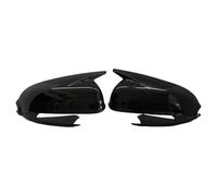 Door Mirror Cover Caps For Hyundai For Kona 2018 2019 2020 2021 2022 2023 Glossy Black Side Rearview Mirror Cover Wing Caps Trims Mirror Cover Housing Case(Glossy Black)