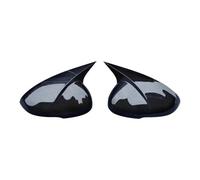 Door Mirror Cover Caps For Kia For K5 For Optima 2020 2021 2x Rearview Mirror Cover Black Wing Side Cap Exterior Accessories Mirror Cover Housing Case(Black-red)
