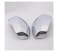 Door Mirror Cover Caps For Mitsubishi For Eclipse For Cross 2018-2022 Rearview Side Mirror Cover Wing Cap Exterior Door Rear View Case Trim Carbon Fiber Look Side View Mirror Cover(Silver)
