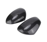 Door Mirror Cover Caps For Smart Fortwo For Smart Forfour 453 2015 2016 2017 2018-2021 Pair Rearview Mirror Stick On Protective Housing Auto Accessories(Carbon Grain)
