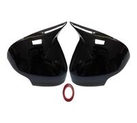 Door Mirror Cover Caps For VolVo C30 C70 S40 V40 V50 V70 S60 S80 2005-2013 Rear View Mirror Case Cover Rear View Cap(Bright black)