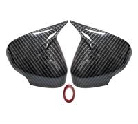Door Mirror Cover Caps For VolVo C30 C70 S40 V40 V50 V70 S60 S80 2005-2013 Rear View Mirror Case Cover Rear View Cap(Carbon fiber pattern)