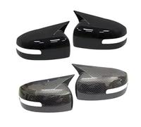 Door Mirror Cover Replacement For Mitsubishi For Lancer X 10 EX EVO 2013 2014 2015 2016 Rearview Side Mirror Cover Wing Cap Sticker Rear View Case Trim(Carbon Fiber Look)
