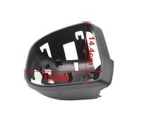 Door Mirror Covering Caps For Focus MK3 2011-2018 Euro Version Texture Black Side Rearview Mirror Frame Car Accessories Door Mirror Cap(1PCS With holes L)