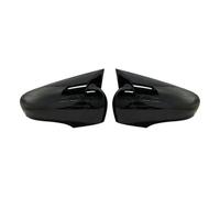 Door Mirror Covers Bat Side Mirror Cover Car Shiny Piano Black Tuning Design Wing Cap For Clio 4 For IV For RS For GT 2012-2020(Carbon fiber pattern)