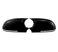 Door Mirror Covers Caps Car Rearview Side Mirror Cover For A3 8P For A4 A5 B8 .5 For A6L A8L RS6 S8 Q3 S5 RS3 Wing Cap Exterior Door Rear View Case Trim(Type A Black)