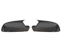 Door Mirror Covers Caps Car Rearview Side Mirror Cover For A3 8P For A4 A5 B8 .5 For A6L A8L RS6 S8 Q3 S5 RS3 Wing Cap Exterior Door Rear View Case Trim(Type B Carbon)