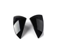 Door Mirror Covers Caps Compatible With Seat For Ibiza Mk5 2018 2019 2020 2021 2022 2023 2024 2025 Car Replace Cap For Wing Carbon Fiber Black Trim Shell Part(Black)