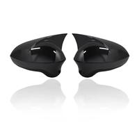 Door Mirror Covers Caps For Seat For Ibiza 2008 2009 2010 2011 2012 2013 2014 2015 2016 2017 Mirror Cover Piano Black Exterior Accessories(ABS Black)
