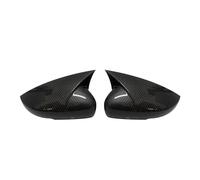 Door Mirror Covers Caps For VW For Polo Mk5 6R 6C V 2009-2017 Pair Rearview Mirror Cover Side Wing Rear View Case Caps Shell Gloss Black Side Wing Mirror Cover(Carbon Fiber Look)