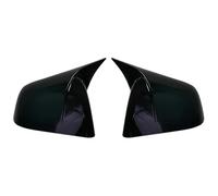 Door Mirror Covers Carbon Fiber Gloss Black Finished Replacement Shell Rearview Mirror Covers Fit For Tesla For Model Y Door Side Caps HQGQCEZEK(Bright Black)