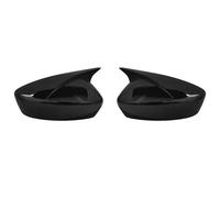 Door Mirror Covers For Mazda 6 For Atenza 2014-2018 Car Rearview Side Mirror Cover Wing Cap Exterior Door Case Trim Carbon Fiber Look(Bright black)