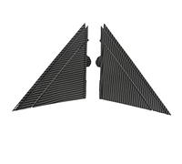 Door Mirror Flag Cover 1SH17KX7AA, Wing Mirror Triangle Plate Trim Replacement for 500 2012-2017, Left Right Rear View Mirror Cover with OE Fit, High - Strength ABS (Carbon Fiber Pattern)