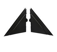 Door Mirror Flag Cover 1SH17KX7AA, Wing Mirror Triangle Plate Trim Replacement for 500 2012-2017, Left Right Rear View Mirror Cover with OE Fit, High - Strength ABS (Glossy Black)