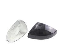 Door Mirror Shell Cap Housing Rearview Side Mirror Covers Cap Carbon Fiber Pattern Black For A3 S3 8V RS3 2013-2019 Side Assist Caps