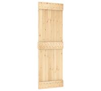 vidaXL Door NARVIK Natural 100 x 210 cm Solid Pine Wood