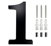 Door Number,House Numbers For Metal Doors 4 Inche-12 Inche Big 3D House Number Door Home Address Numbers for House Digital Door Outdoor Sign(1,6 Inche)