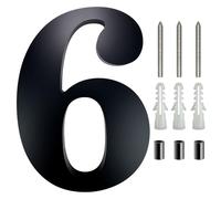 Door Number,House Numbers For Metal Doors 4 Inche-12 Inche Big 3D House Number Door Home Address Numbers for House Digital Door Outdoor Sign(6,4 Inche)