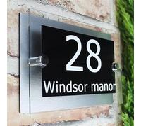 Door Number,House Numbers For Metal Doors House Number Plate Modern House Acrylic Address Door Number Door Signs Name Plates Number Pla(150x250mm)