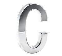 Door Numbers, 2.75 Inches Mailbox Numbers Waterproof, 3D Self Adhesive House Numbers DIY Chrome Polished Address Numbers Sign for House Mailbox Apartment Hotel Door Room, Silver