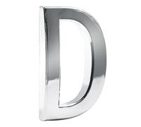 Door Numbers, 2.75 Inches Mailbox Numbers Waterproof, 3D Self Adhesive House Numbers DIY Chrome Polished Address Numbers Sign for House Mailbox Apartment Hotel Door Room, Silver