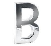 Door Numbers, 2.75 Inches Mailbox Numbers Waterproof, 3D Self Adhesive House Numbers DIY Chrome Polished Address Numbers Sign for House Mailbox Apartment Hotel Door Room, Silver