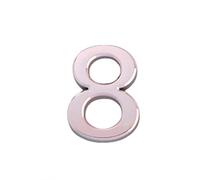 Door Numbers 3 Inches 3D Self Adhesive Mailbox Numbers for Street House Mailbox Apartment Hotel Courtyard (Rose gold-8)