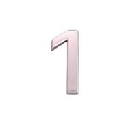 Door Numbers 3 Inches 3D Self Adhesive Mailbox Numbers for Street House Mailbox Apartment Hotel Courtyard (Rose gold-1)
