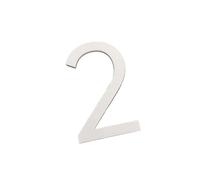 Door Numbers, Acrylic 3D Self Adhesive Door Number Plate White And Gold Multiple Sizes(White 2,10x6.6cm)