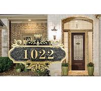 Door Numbers Personalized Vintage House Number Plaque Custom House Address Sign Plaque for House Front Door Numbers Decorative House Number Plate for Apartment Hotel Office Dormitory