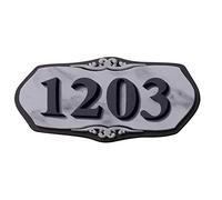 Door Numbers Plaque Self Adhesive Door Number Sign Plate Personalised House Number Sign Plaque Floating Modern Acrylic Room Number Sign for Flat Apartment Hotel Office School Dormitory 1-4Numbers