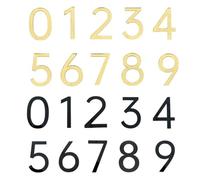 door numbers, Self Adhesive Acrylic Mirror Number House Home Room Door Plate for Outdoor Indoor Apartment Table Mailbox(Gold,1)