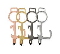 Door Opener Contactless Multifunctional Security EDC Public Door Opener Tool Black, Keyring, Medium, Zinc, other gemstones