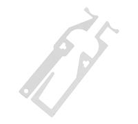 Door Opener Firefighting Hand Tool Stainless Steel Emergency Door Opener Tools Portable Multipurpose Leverage Tool Doors Lock Insert Pry Bar Tools Shove Knife Entry Lock for Firefighters Rescue Worker
