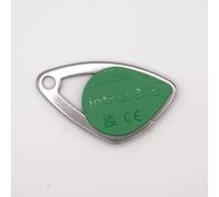 Door Opening - Proximity Badge INTRATONE Green 08-0106 - RFID Secure | Waterproof IP68 | Controlled Access for Condominiums and Buildings | Programming by Trustee + 1 Key Ring DOMOBIP