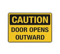 Door Opens Outward Sign Safe Sign, Signs Outdoor, 12 X 8 In, Sign For Home, Business, Driveway Alert