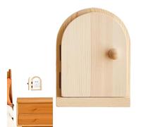 Door Outlet Cover Plate - Wooden Frame Design Anti Electric Shock Button Guard | 16 x 12.5 x 4 cm No Drilling Installation Kitchen Home Decor Protective Box Handmade Socket Safety, pine, see