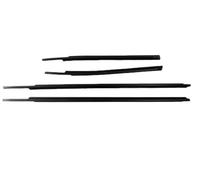 Door Outside Trim Seal Belt For Toyota For Tundra For Crew For Max 2/4 Doors 2007-2019 Outer Window Weatherstrip Glass Seal Belt Trim Sealing Rubber Strips