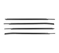 Door Outside Trim Seal Belt For Toyota For Tundra For Crew Max 2007-2019 4 X Outer Window Weatherstrip Glass Seal Belt Trim Sealing Rubber Strips 68160-0C020