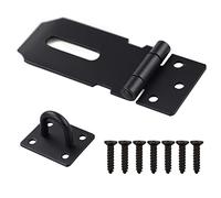 Door Padlock Hasp, 3 Inch Stainless Steel Padlock Hasp and Staple Shed Lock Hasp Shed Door Latch Heavy Duty Gate Lock Latch Security Hasp and Staple for Door Window Cabinet Pet Cage Crate