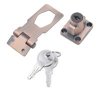 Door Padlock Hasp, Keyed Locking Hasp with Twist Knob for Cabinets Sheds and More(Modela)