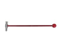 Door Panel Dent Correction Hammer, Red | Long Carbon Fiber Handle, Two-Sided Metal Head, Manual Tap Down Tool for Careful Body Alignment