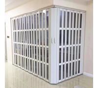 Door Panel Shower Corner Multifold Doors, 205cm Tall Commercial Household Double Folding Door, Acrylic Plate(65x75x205cm)