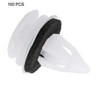 Door Panel Trim Clips White Plastic High Quality Durable Fastener Retainer Rivet Kit for 20Pcs 50Pcs 100Pcs 200Pcs (One hundred packs)