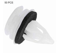 Door Panel Trim Clips White Plastic High Quality Durable Fastener Retainer Rivet Kit for 20Pcs 50Pcs 100Pcs 200Pcs (Fifty outfit)