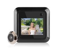 Door Peephole Camera, 2.4 Inch HD Smart Doorbell Viewer, Digital Door Spy Camera TFT LCD Screen 95° HD Wide Angle Digital Peephole for Home Security Electronic Cat Eyes