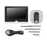 Door Peephole Camera WiFi Viewer 1080P HD 2 Way Intercom Doorbell Motion Detection for Home Office Security